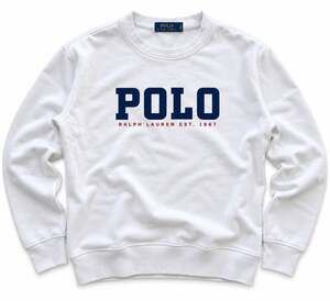 Polo Ralph Lauren Spellout Crewneck Sweatshirt White Navy Red Men’s Large
